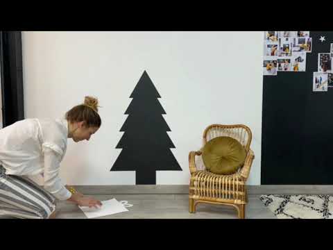 Sapin mural magnétique ‑ Kit spécial Noël