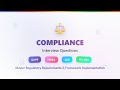 COMPLIANCE INTERVIEW QUESTIONS: GDPR, HIPAA, SOX, PCI-DSS - COMPLETE G ..