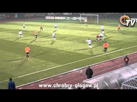 Chrobry Głogów - MKS Kluczbork 5:1 (skrót)