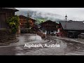 Rainy Morning Walk In Alpbach Austria 4K