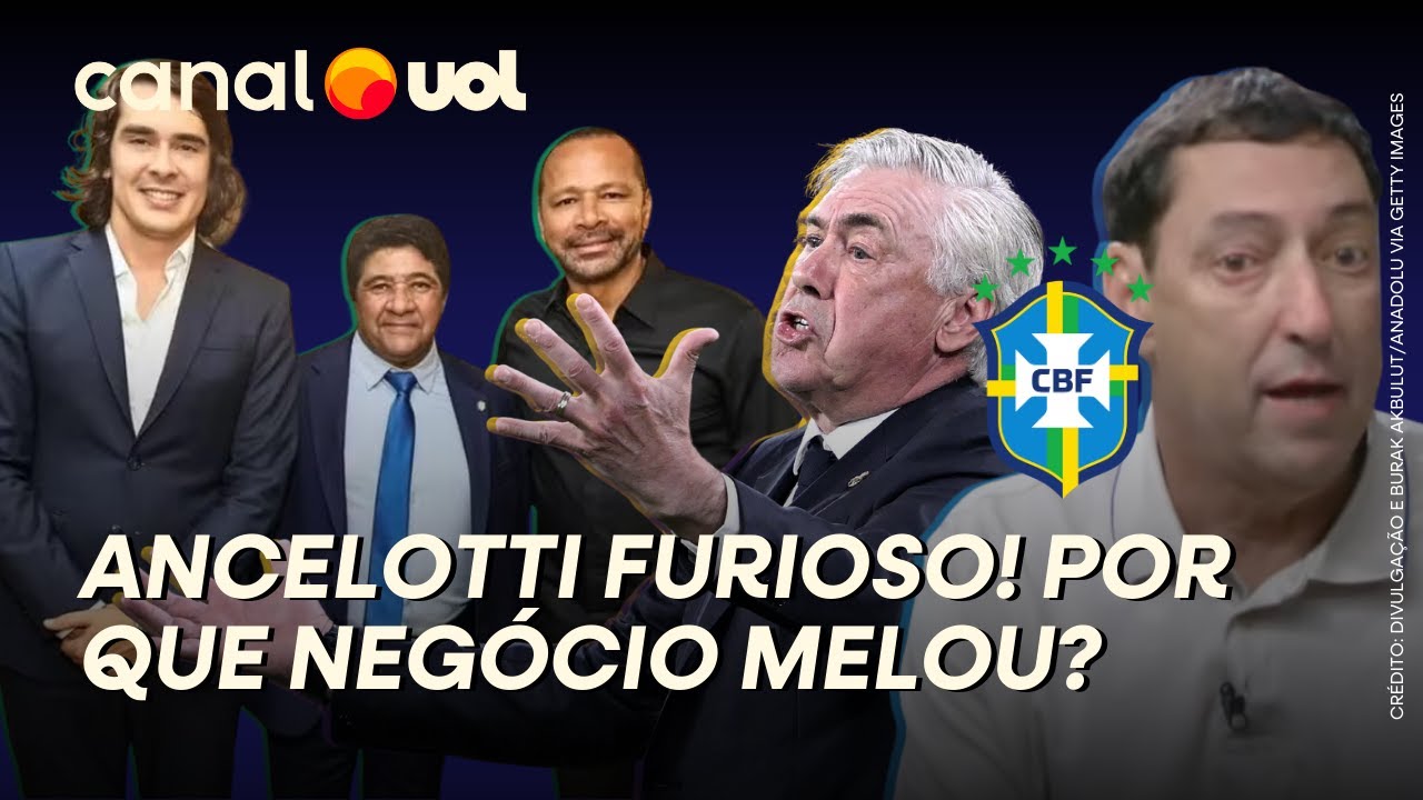ANCELOTTI FICOU FURIOSO COM VAZAMENTOS DA CBF! PVC TRAZ BASTIDORES DE COLAPSO DA NEGOCIAÇÃO
