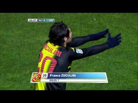 La Liga | Gol de Zuculini (0-1) en el Rayo Vallecano - Real Zaragoza | 10-12-2012 | J15