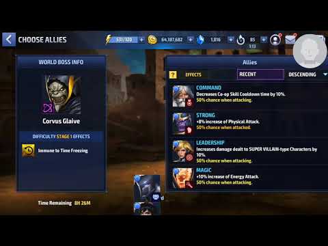 MFF - World Boss Ultimate - Corvus - Rank 1