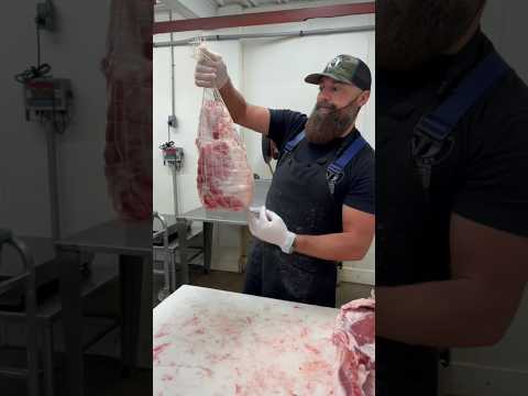 Butchering pork. 🔪🐷 #shorts #viral #fyp #butcher #meat #bbq #bacon
