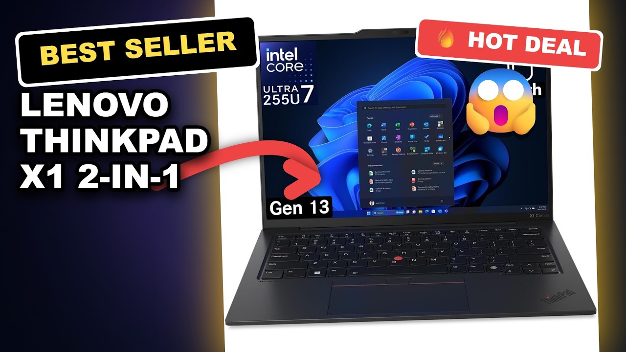 Lenovo ThinkPad X1 2-in-1 Gen 10 Aura Edition Review: AI-Powered Performance Worth It? review video