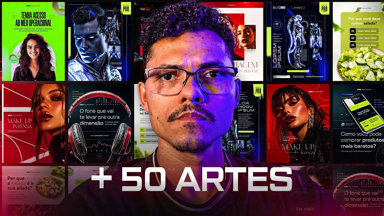 CRIANDO MAIS DE 50 ARTES EM APENAS UM VÍDEO!