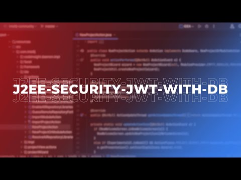 J2EE Security JWT with DB Demo | Java EE JWT Authentication & Authorization
