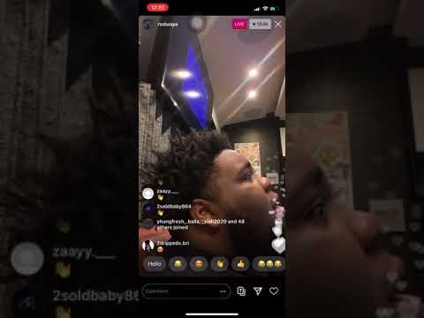 ROD WAVE SINGING DRAKE ON IG LIVE😍😍‼️