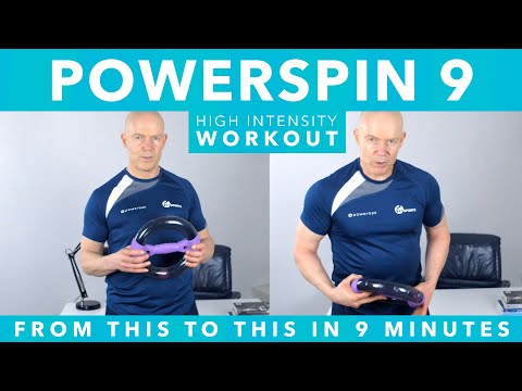 Powerspin workout 9 - intense arm & tricep workout exerciser & shoulder workout