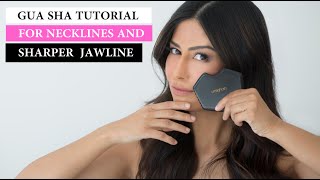Gua Sha Tutorial For Necklines and Sharpen Jawline