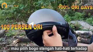 Difference between original and fake Bogo half-face helmets