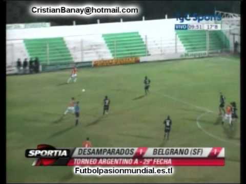 Desamparados 1 Belgrano SF 1 Torneo Argentino  A  2010/11 Los goles