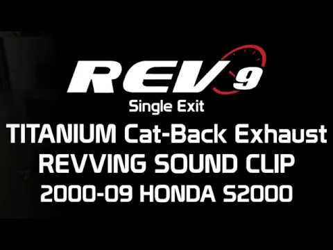 Rev9 Titanium Single Exit Cat-Back Exhaust(CB-205-TI) Revving