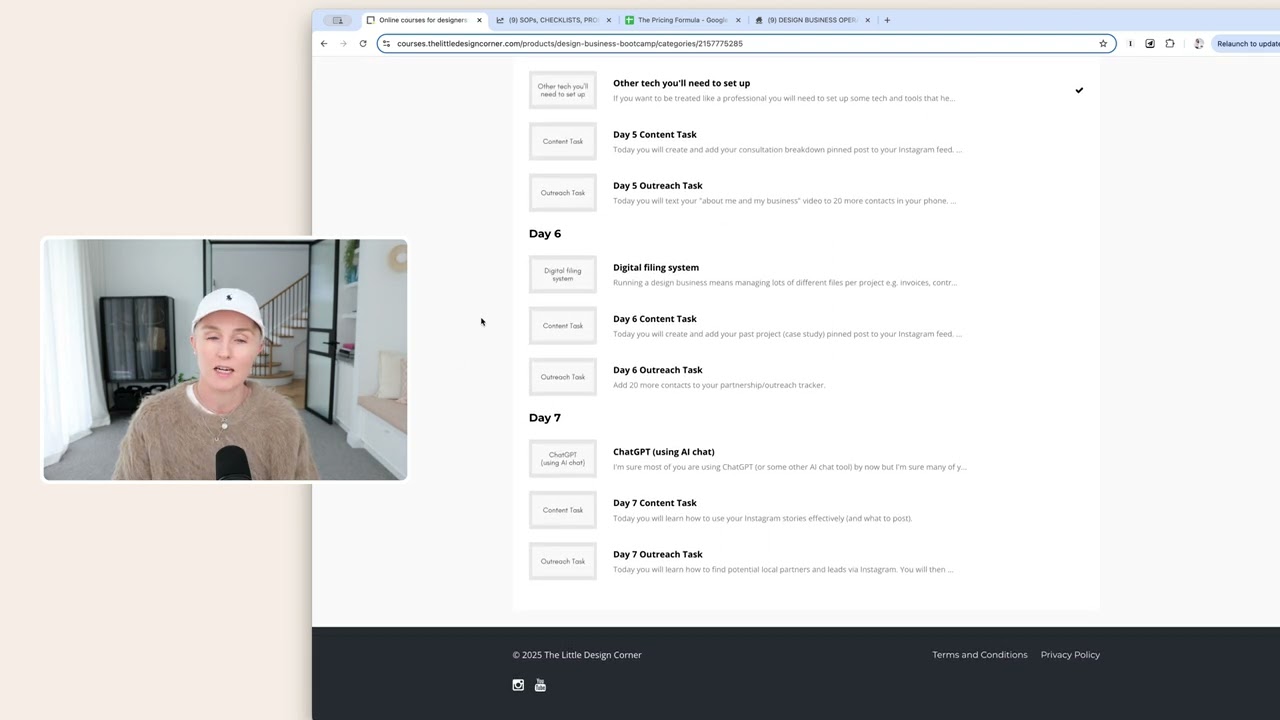 Walkthrough of Design Business Bootcamp