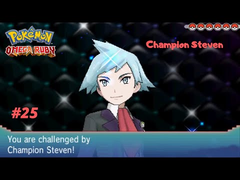 Pokemon Omega Ruby Walkthrough(PC): Champion Steven + Ending - Episode 25