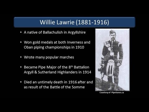 Battle of the Somme - pipe tune by Willie Lawrie