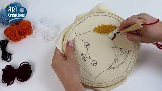SENTOSPHERE Set creativ Punch needle Vulpe