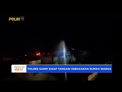 POLRES SARMI &amp; POLSEK SARMI KOTA RESPONS CEPAT KEBAKARAN RUMAH WARGA DI KAMPUNG SARMO