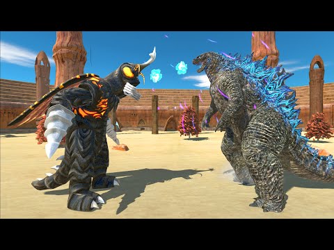 Megalon VS Godzilla 2021 At Arena - Animal Revolt Battle Simulator