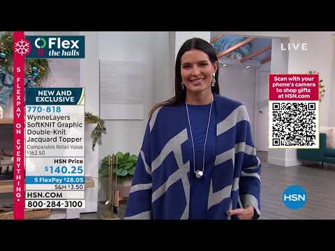 WynneLayers SoftKNIT Graphic DoubleKnit Jacquard Topper