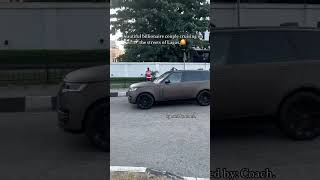 Billionaire couple cruising on the streets of Lagos 🏝️