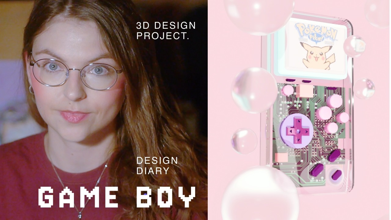 3D design: Gameboy — how I made it