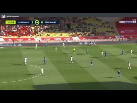 Lebo Mothiba Goal vs Monaco,As Monaco vs Strasbourg(1-1)All Goals and  Highlights
