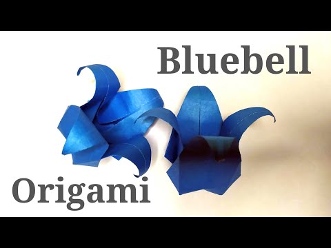 Easy Origami Bluebell Flower