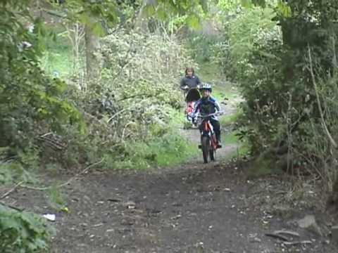 OSET- Joe on his OSET Spider 16.0 36v electric trials bike - aged 6