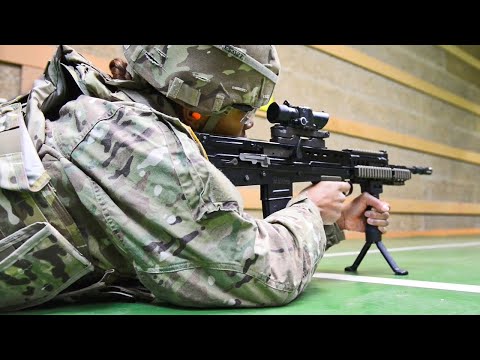 U.S. Soldiers Fire British Weapons and British Soldiers Try American Weapons