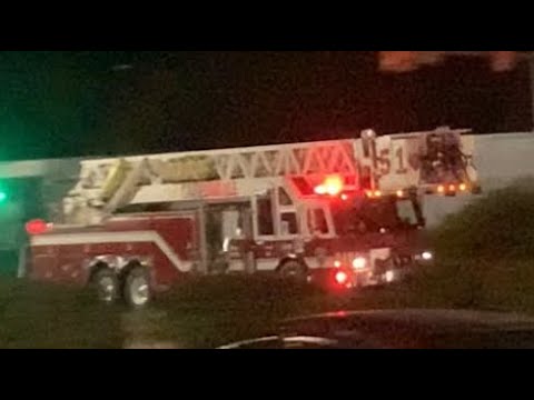 Carbondale Fire Department Ladder 51 Responding.