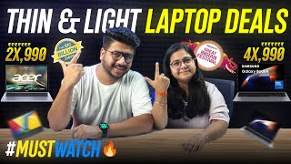 🔥LATEST 🔥 THIN & LIGHT Laptop Deals from ₹20,000 - ₹60,000 on Flipkart & Amazon Sale #sale #laptop
