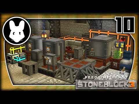 10 Let's Play StoneBlock 3 - Refinery, Fermenter, MultiservoPress & more!