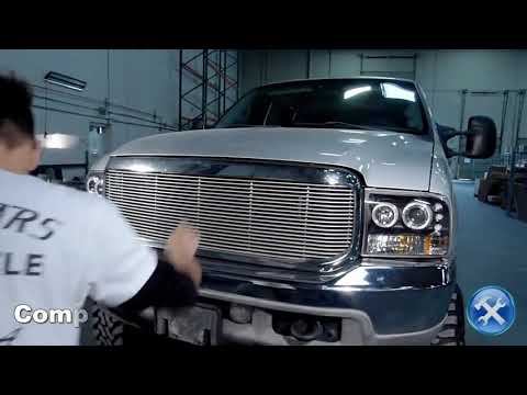 DIY Install: Spec-D Projector Headlights Ford F250/F350/F450 [Halo LED] (99-04) in Black or Chrome