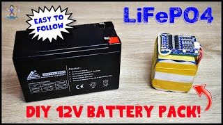 Homemade 12V LiFePO4 battery pack!