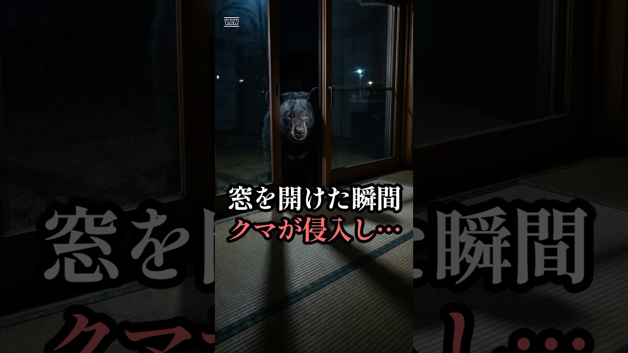 クマが家まで来た理由とは？【2024年5月 群馬県安中市 住宅侵入クマ被害】 #shorts
