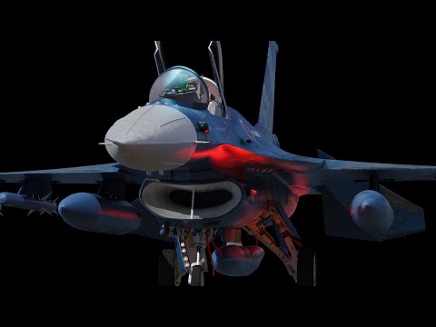 Mitsubishi F-2 3D model turntable