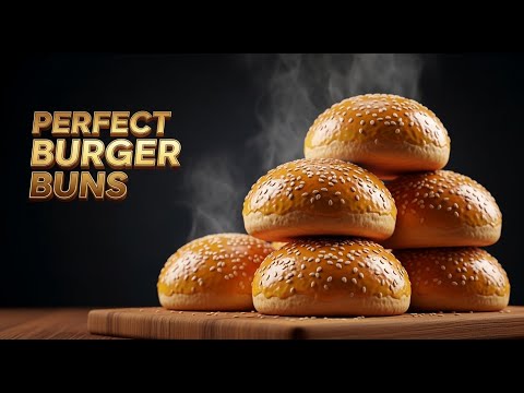 Soft & Fluffy Burger Buns Recipe | Easy Homemade Buns