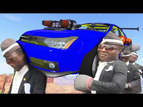 FUNERAL COFFIN DANCE MEME COVER #33 - ASTRONOMIA REMIX Cover - BeamNG Drive