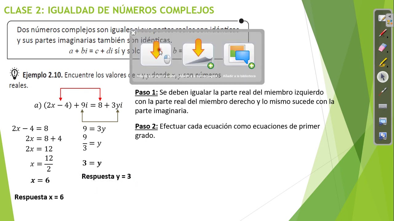 Igualdad de Números Complejos