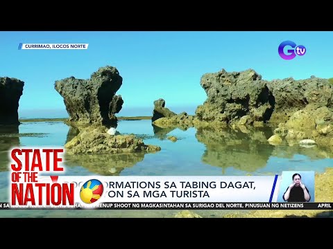 Rock formations sa tabing-dagat, atraksyon sa mga turista SONA