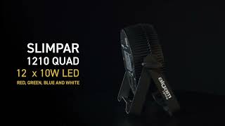 Algam Lighting SLIMPAR 1210 QUAD projecteur à LED  - Video
