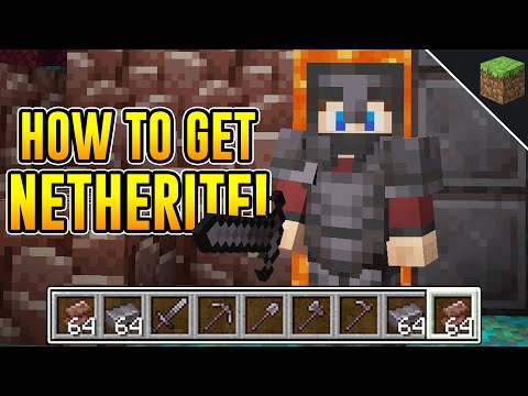How to get NETHERITE in MINECRAFT