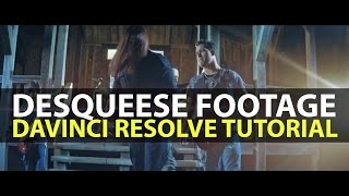 Davinci Resolve Tutorial - Desqueese Anamorphic Footage