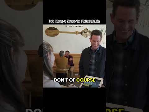 Dennis orders Boba ITS ALWAYS SUNNY IN PHILADELPHIA #funny #shorts