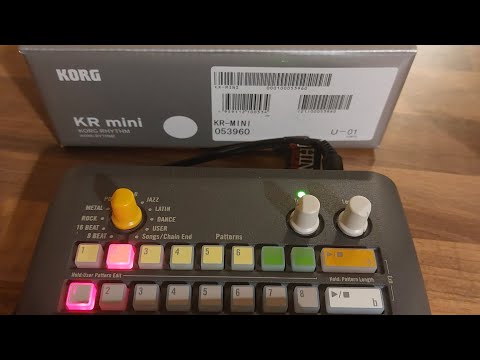 Playing harmonica to a drum machine. Review of Korg KR Mini. #blues #harmonica