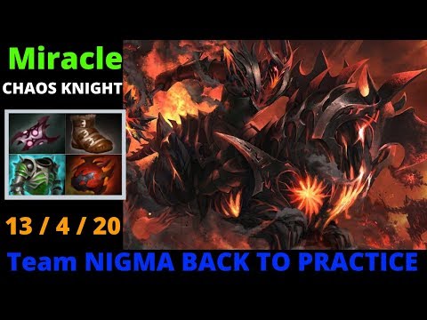 Miracle CHAOS KNIGHT Team Nigma back to practice Full Gameplay Dota2 TV