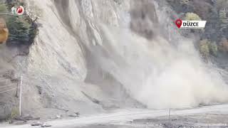 Heyelan Anı Kameraya Yansıdı