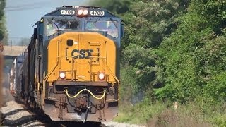 preview picture of video 'EMD Leading CSX Past Aberdeen B&O Station'