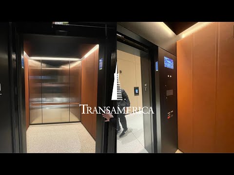 EXCLUSIVE: CRAZY FAST OTIS Compass 360 Traction Elevators | Transamerica Pyramid | San Francisco, CA